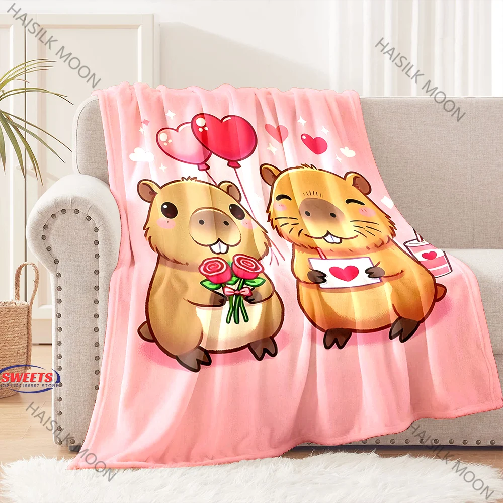 Kawaii Anime Capybara Blanket 17 Styles Cartoon Plush Throw Blanket Summer Air Conditioning Decoration Soft Warm Home Bedding
Kawaii Anime Capybara Blanket 17 Styles Cartoon Plush Throw Blanket Summer Air Conditioning Decoration Soft Warm Home Bedding
