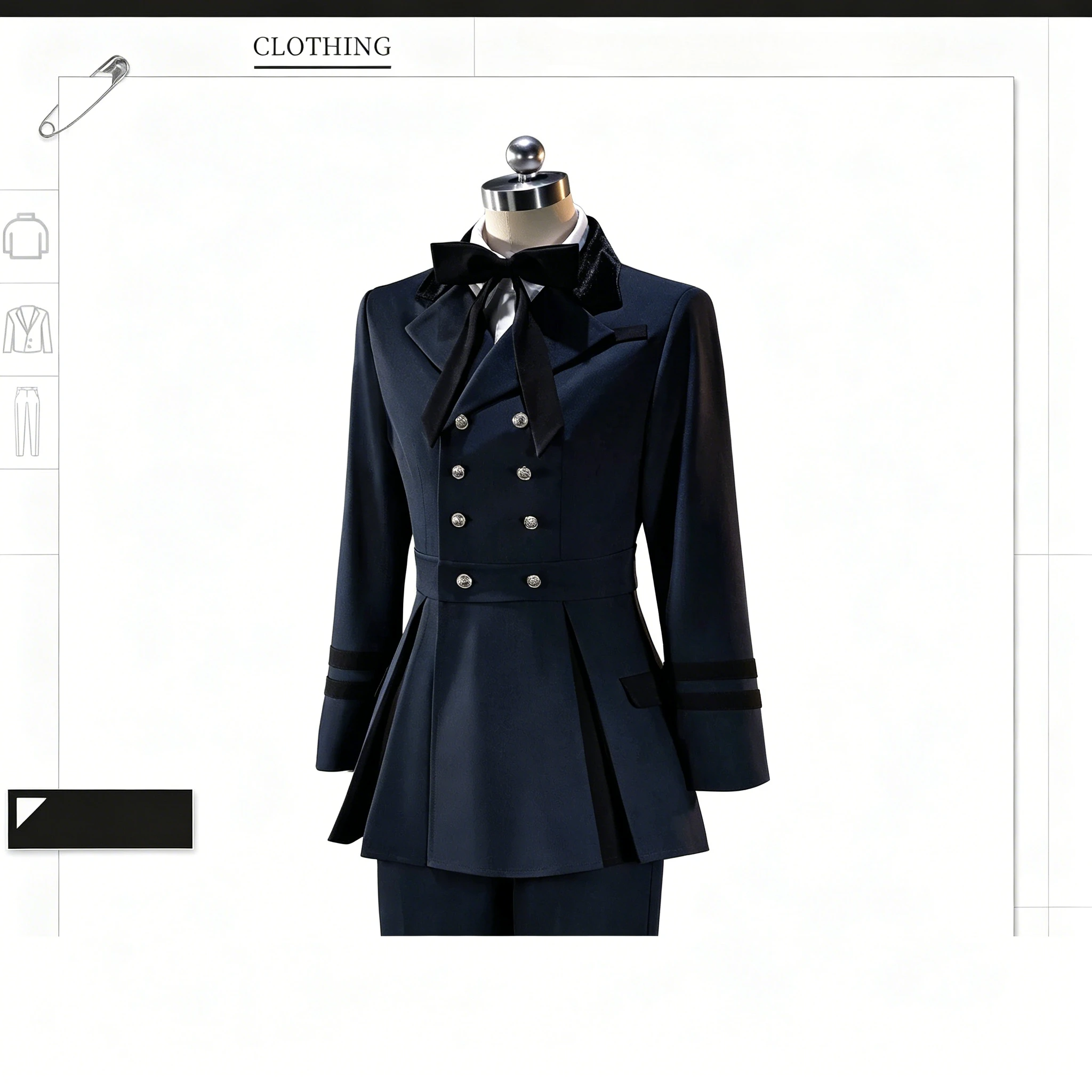Black Butler Ciel Phantomhive Blue Noble Casual Suit For Women Men Anime Halloween Comic Con Cosplay Daily Outfit Role Play
Black Butler Ciel Phantomhive Blue Noble Casual Suit For Women Men Anime Halloween Comic Con Cosplay Daily Outfit Role Play