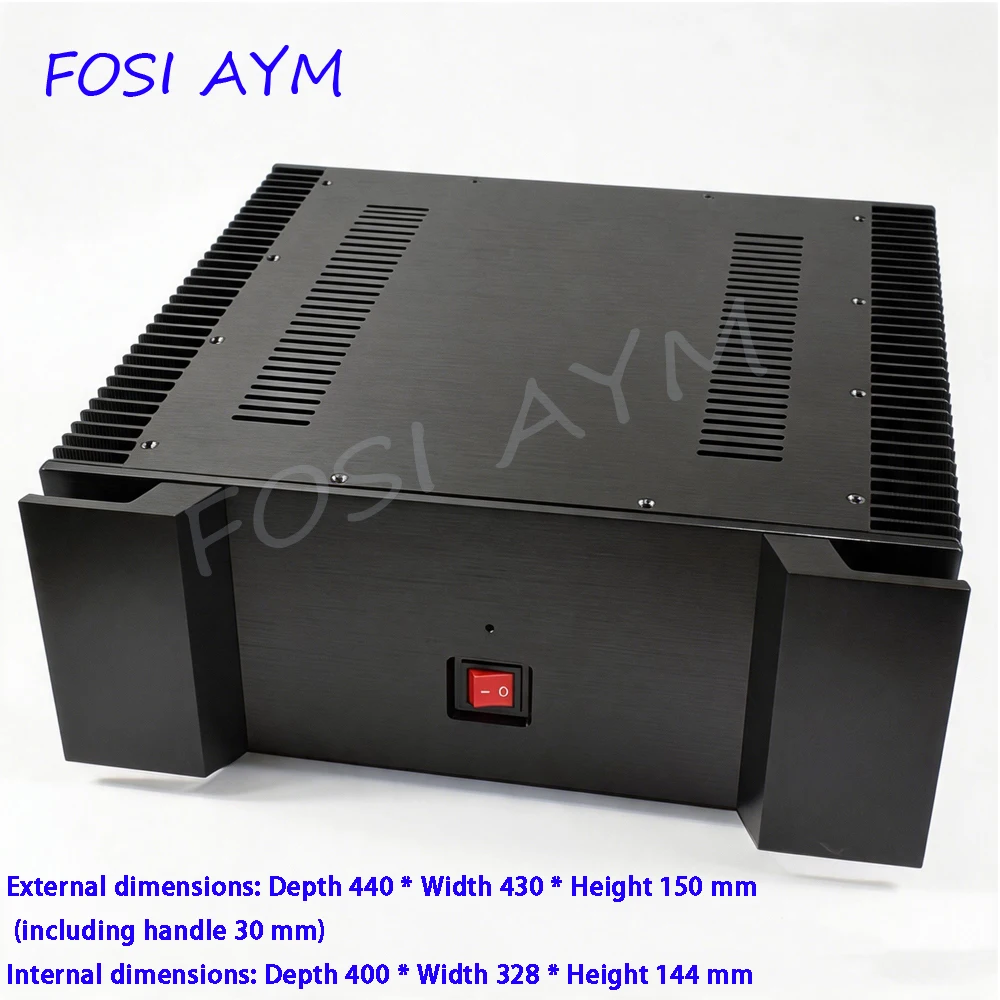 440*430*150mm FOSI AYM Class A Power Amplifier Chassis Aluminum Enclosure Heavy Heatsink HiFi Amp Case DIY Audio Housing
440*430*150mm FOSI AYM Class A Power Amplifier Chassis Aluminum Enclosure Heavy Heatsink HiFi Amp Case DIY Audio Housing