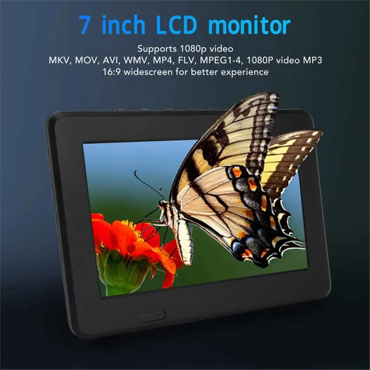 A41T 7-Inch ATSC Television Video Player Portable Digital TV Supports 1080P Video TV HD LED Built in Rechargeable Battery
A41T 7-Inch ATSC Television Video Player Portable Digital TV Supports 1080P Video TV HD LED Built in Rechargeable Battery