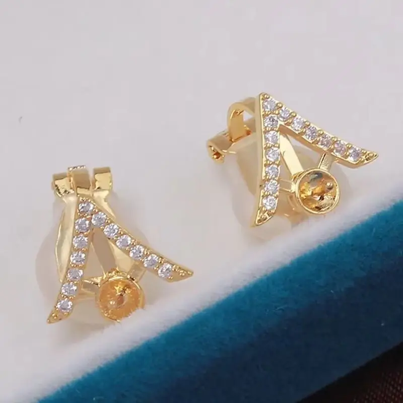 Gold Plated Pearl Earring Settings, DIY Jewelry Making Supplies, Blank Ear Stud Bases for Handmade Accessories, 1pair No Pearl
Gold Plated Pearl Earring Settings, DIY Jewelry Making Supplies, Blank Ear Stud Bases for Handmade Accessories, 1pair No Pearl