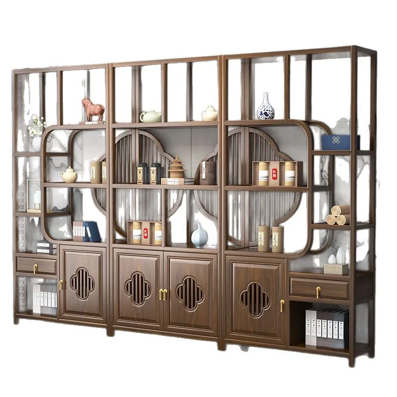 Chinese Duobao Pavilion Tea Shelf Elm Partition Ornament Office Tea Room Storage Display Cabinet
Chinese Duobao Pavilion Tea Shelf Elm Partition Ornament Office Tea Room Storage Display Cabinet