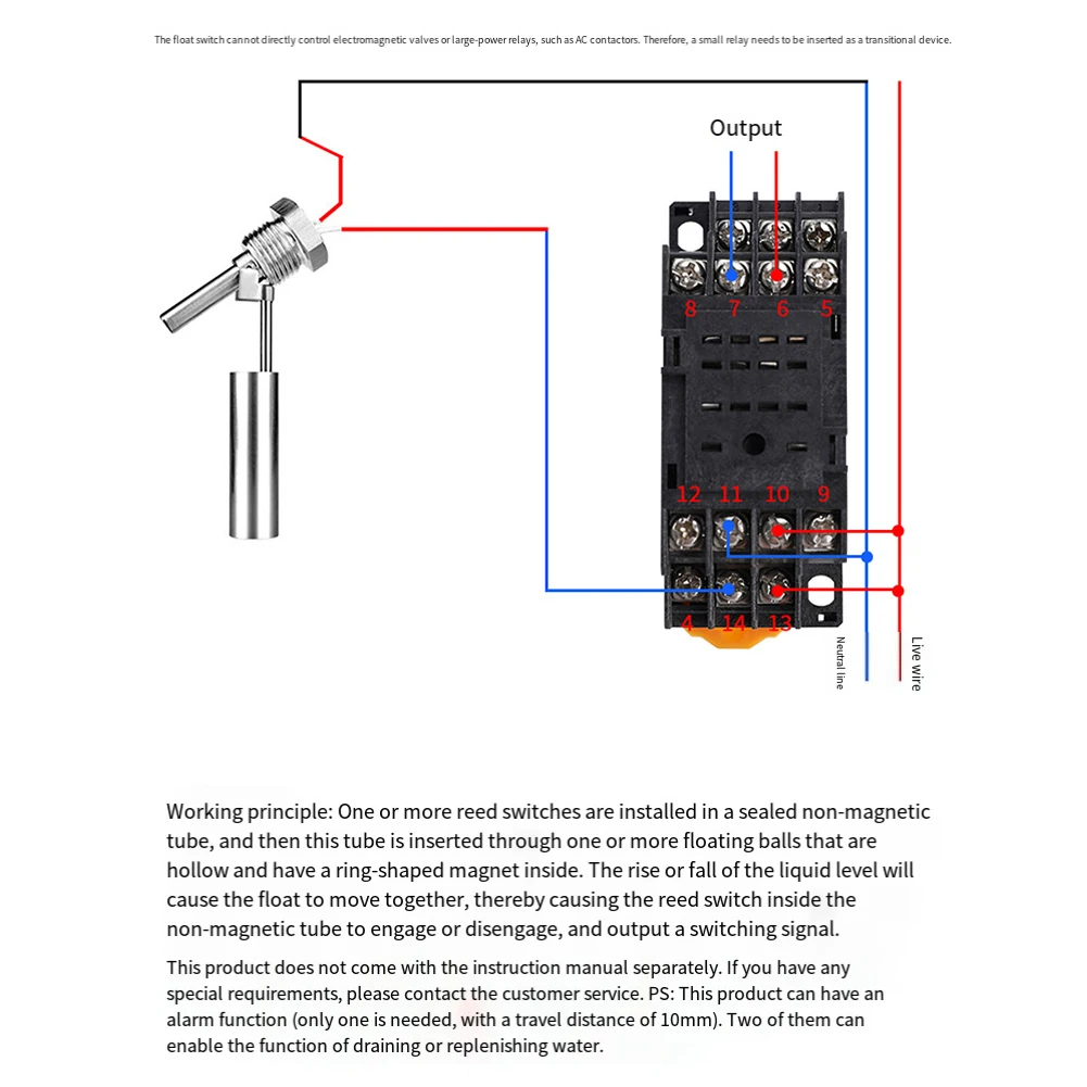 Stainless Steel Float Level Switch 220V for Humidifiers Tower with Heat Resistant Wiring and Reliable Liquid Level Detection
Stainless Steel Float Level Switch 220V for Humidifiers Tower with Heat Resistant Wiring and Reliable Liquid Level Detection