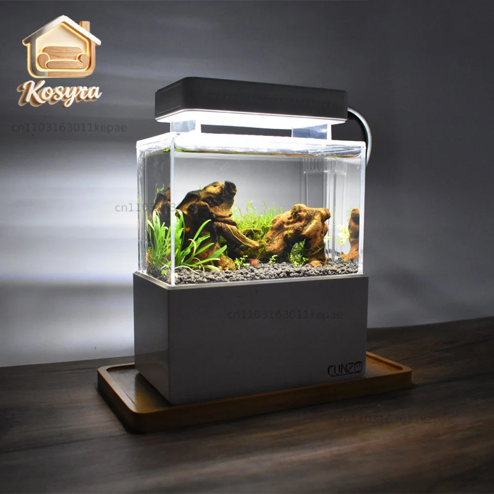Portable Mini Betta Fish Tank Aquarium Desktop Marine Aquaponic Aquarium Fishes Bowl Water Fliter LED Light USB Air Pump
Portable Mini Betta Fish Tank Aquarium Desktop Marine Aquaponic Aquarium Fishes Bowl Water Fliter LED Light USB Air Pump