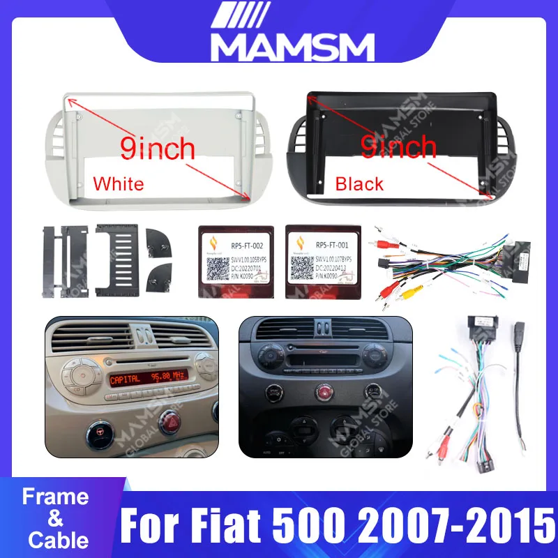 9 Inch Car Frame Fascia Adapter Canbus Box Android Radio Dash Fitting Panel Kit For Fiat 500 2007-2015
9 Inch Car Frame Fascia Adapter Canbus Box Android Radio Dash Fitting Panel Kit For Fiat 500 2007-2015