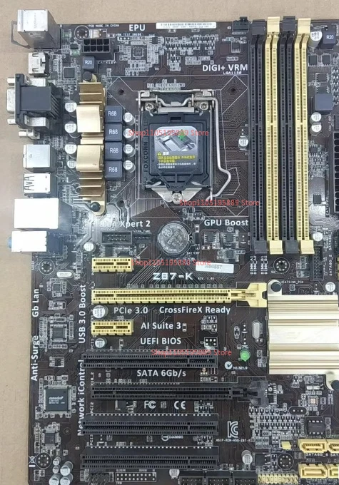 Основная плата для ASUS Z87-K 1150, основная плата 4-го поколения, поддержка I3 I5 I7 1230 V3 4790K
Основная плата для ASUS Z87-K 1150, основная плата 4-го поколения, поддержка I3 I5 I7 1230 V3 4790K