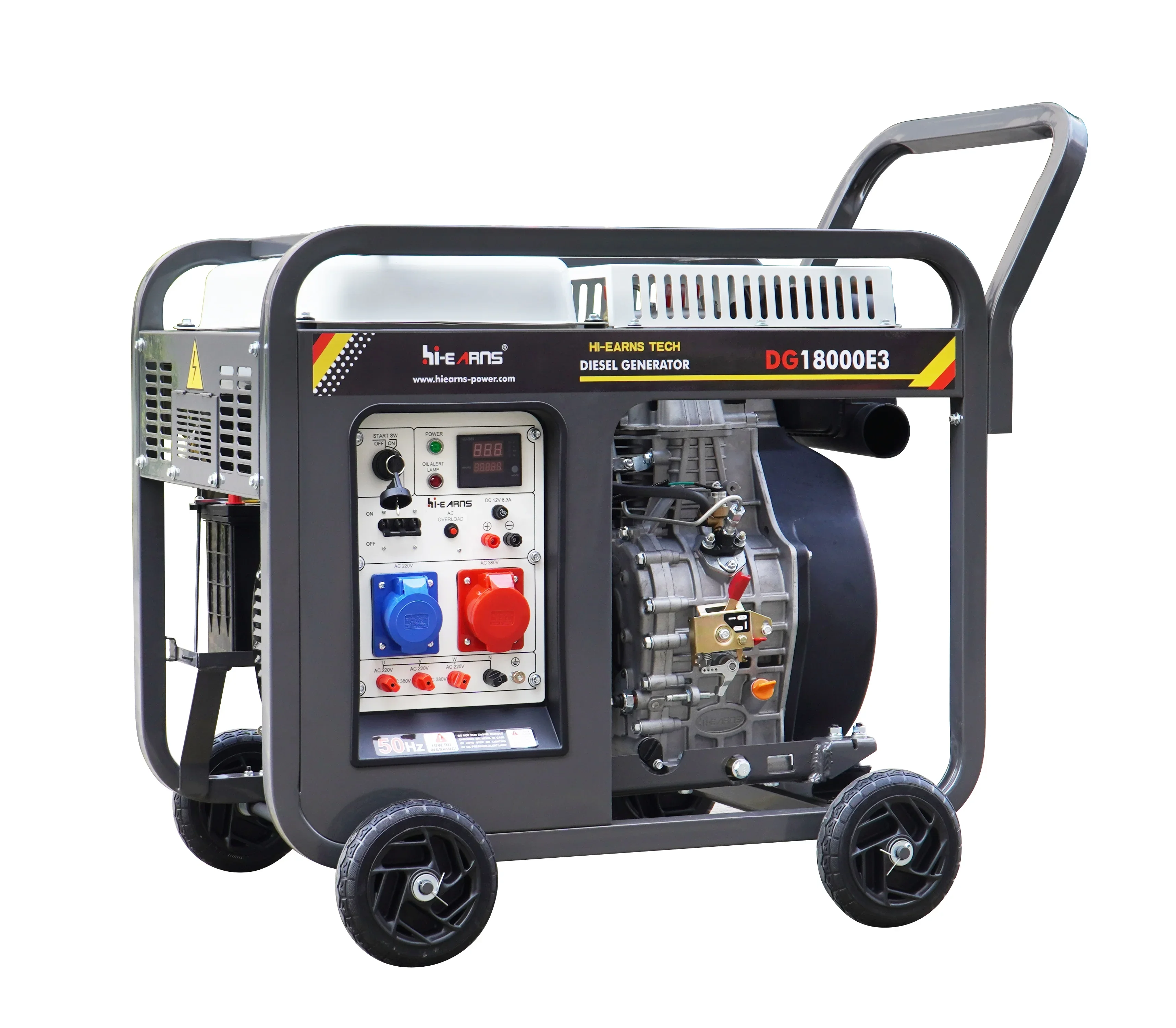 hiearns 13.5KW 12.5KW 17KVA 16KVA NEW DG18000E3 HR998FDEopen type air-cooled generator 50hz
hiearns 13.5KW 12.5KW 17KVA 16KVA NEW DG18000E3 HR998FDEopen type air-cooled generator 50hz