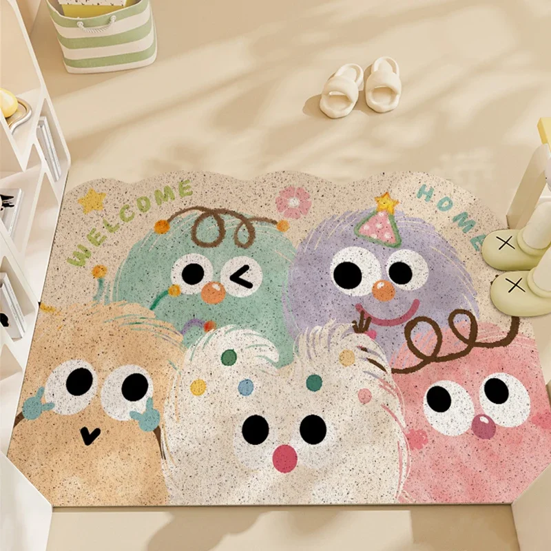 Fun entry door silk floor mat porch door door door non-slip mat Cute wear-resistant carpet can be cut
Fun entry door silk floor mat porch door door door non-slip mat Cute wear-resistant carpet can be cut
