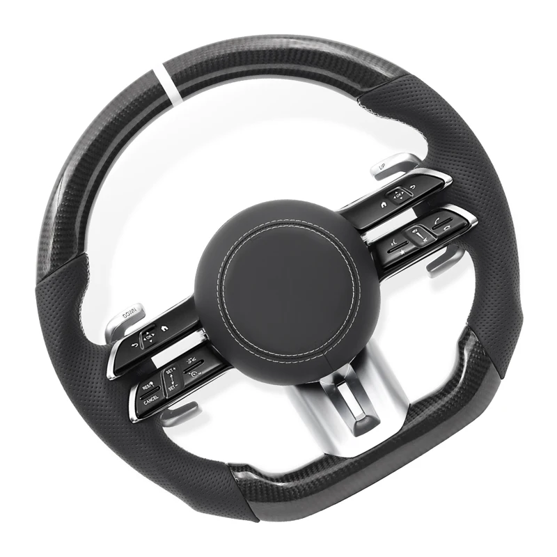 For Mercedes-Benz AMG W167 W177 W190 W204 W205 W212 W213 W222 W223 W221 X253 GLE GLC S500 G500 Carbon Fiber Sport Steering Wheel 
For Mercedes-Benz AMG W167 W177 W190 W204 W205 W212 W213 W222 W223 W221 X253 GLE GLC S500 G500 Carbon Fiber Sport Steering Wheel
