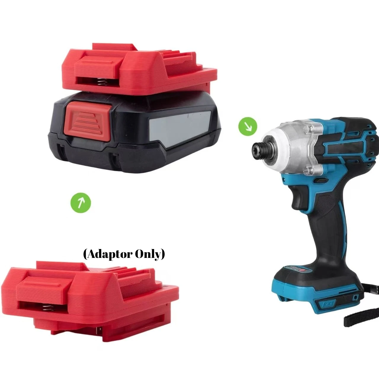 Battery Adapter Converter for Bosch 18V Green PBA To for Dewalt / Milwaukee / Makita/Ozito 18V Power Tools (Adaptor Only)
Battery Adapter Converter for Bosch 18V Green PBA To for Dewalt / Milwaukee / Makita/Ozito 18V Power Tools (Adaptor Only)