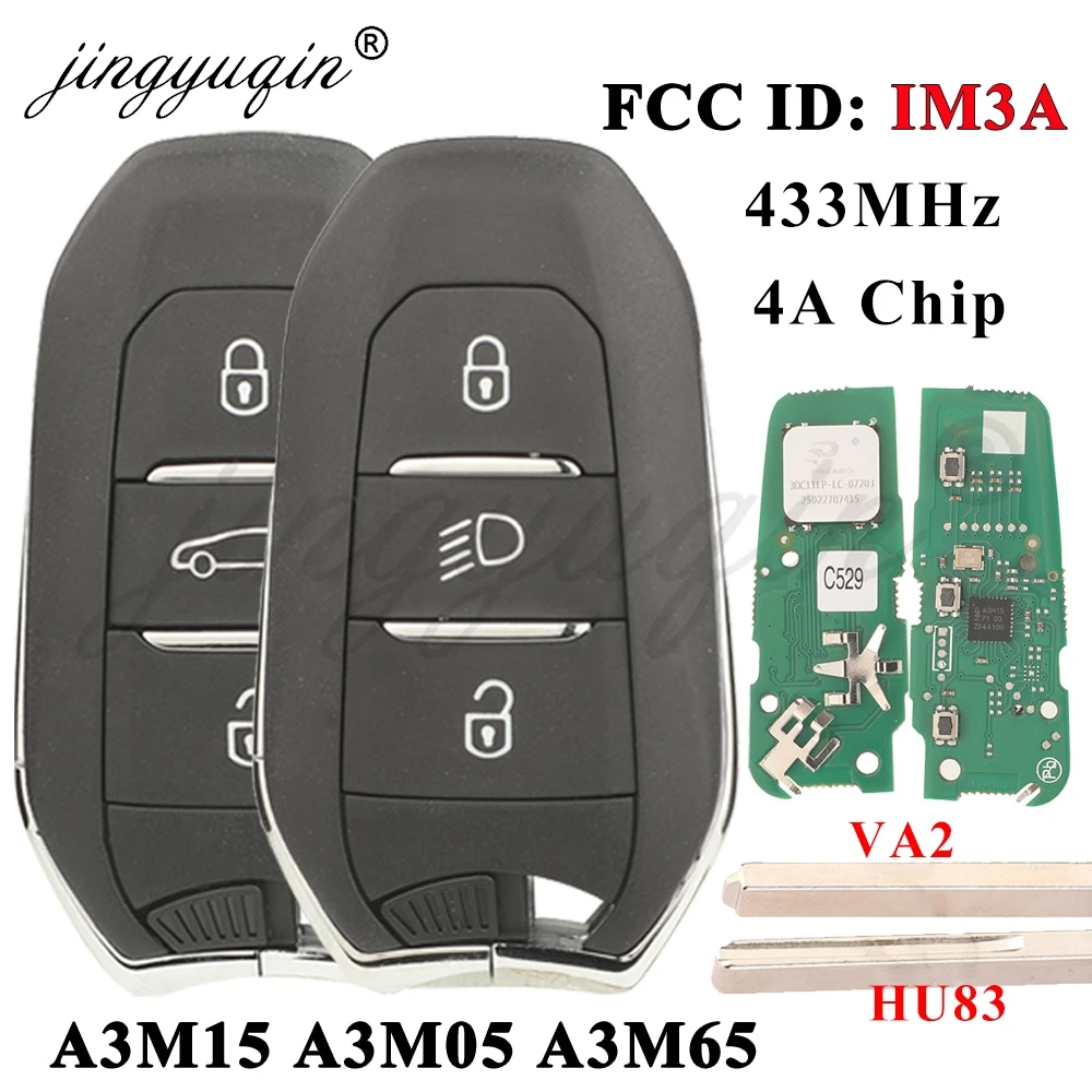 4A Chip IM3A 433MHz Proximity Car Remote Key For Citroen C3 C4 Peugeot 307 308 3008 508 5008 DS7 Vauxhall Opel 2021+ A3M15 A3M05
4A Chip IM3A 433MHz Proximity Car Remote Key For Citroen C3 C4 Peugeot 307 308 3008 508 5008 DS7 Vauxhall Opel 2021+ A3M15 A3M05