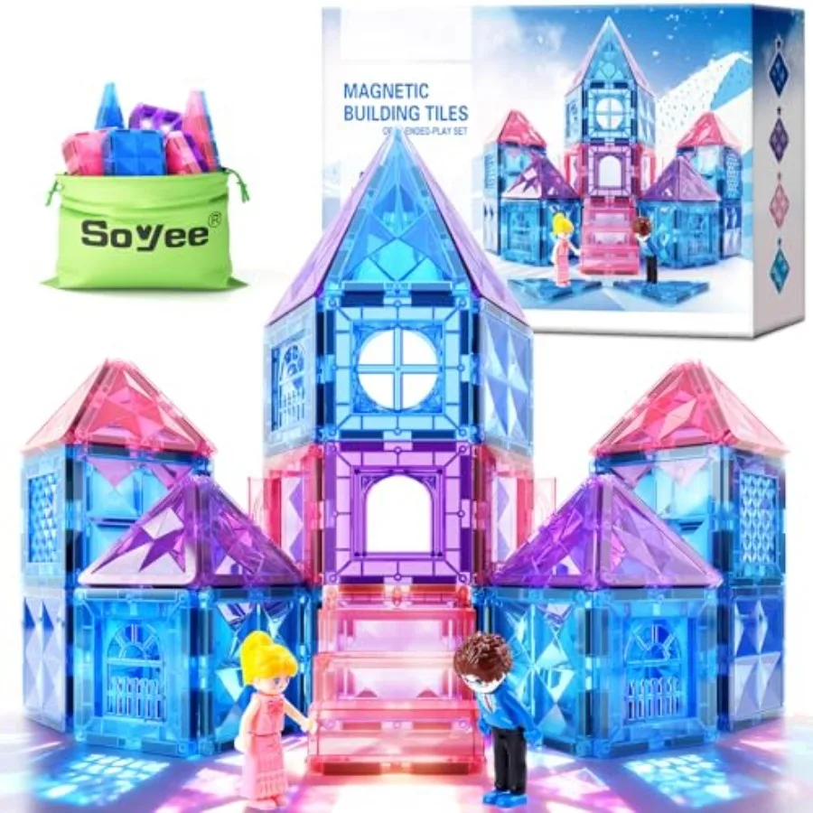Soyee Diamond Magnetic Building Blocks - Princess Toys for 3-8 Year Old Girls and Boys - 3 4 5 6 Year Old Girl Birthday Xmas Pr
Soyee Diamond Magnetic Building Blocks - Princess Toys for 3-8 Year Old Girls and Boys - 3 4 5 6 Year Old Girl Birthday Xmas Pr