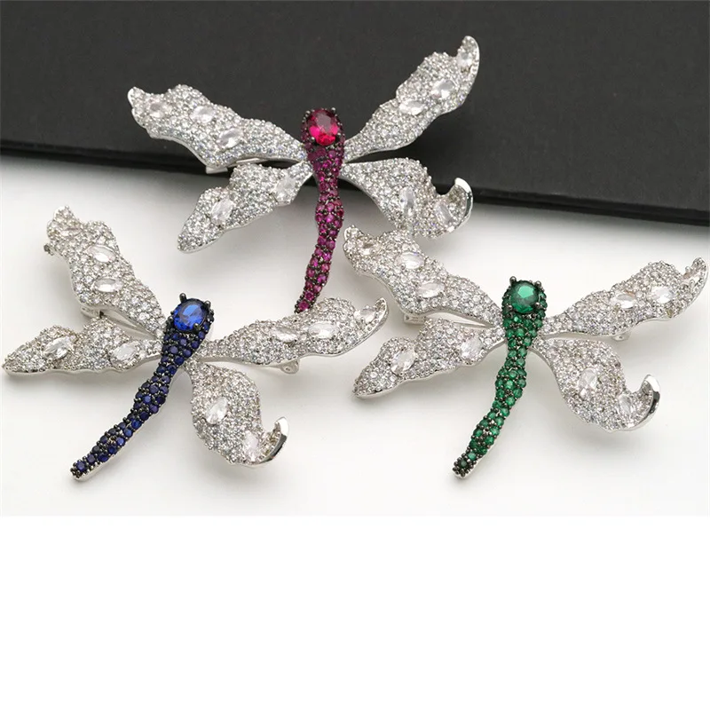 Dragonfly Multi Color Cubic Zirconia Micro Pave Silver Color Plated Shape Brooch For Women
Dragonfly Multi Color Cubic Zirconia Micro Pave Silver Color Plated Shape Brooch For Women