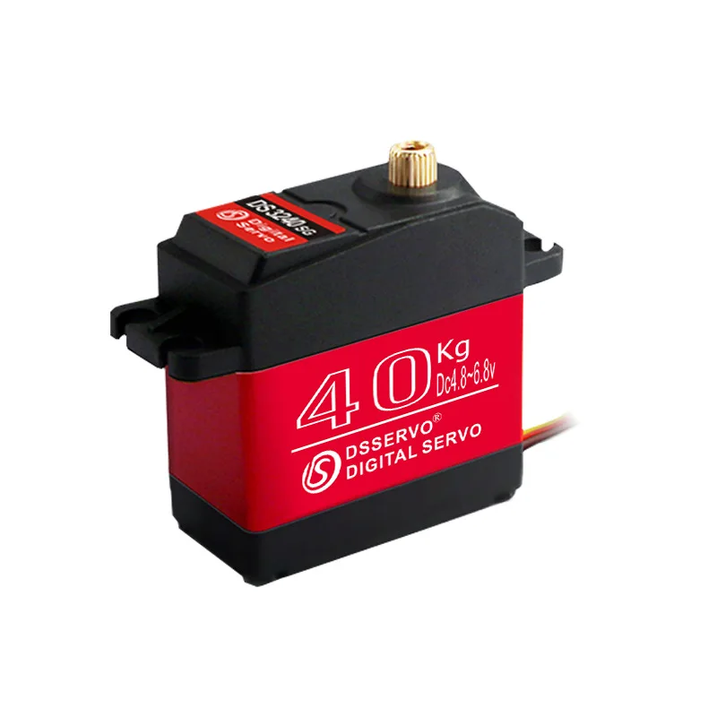 40KG High Torque Metal Digital Servo 180 Degree Robot Arm RC Crawler Suitable
40KG High Torque Metal Digital Servo 180 Degree Robot Arm RC Crawler Suitable