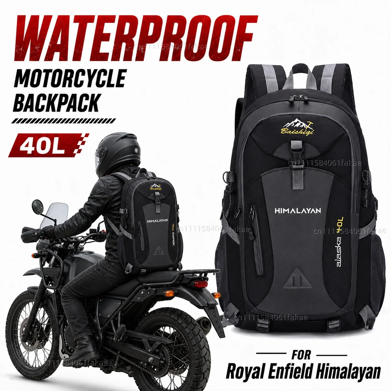 FOR Royal Enfield Himalayan 411 450 2016-2026 Motorcycle Backpack 40L Waterproof Travel Backpack Outdoor Hiking Camping
FOR Royal Enfield Himalayan 411 450 2016-2026 Motorcycle Backpack 40L Waterproof Travel Backpack Outdoor Hiking Camping