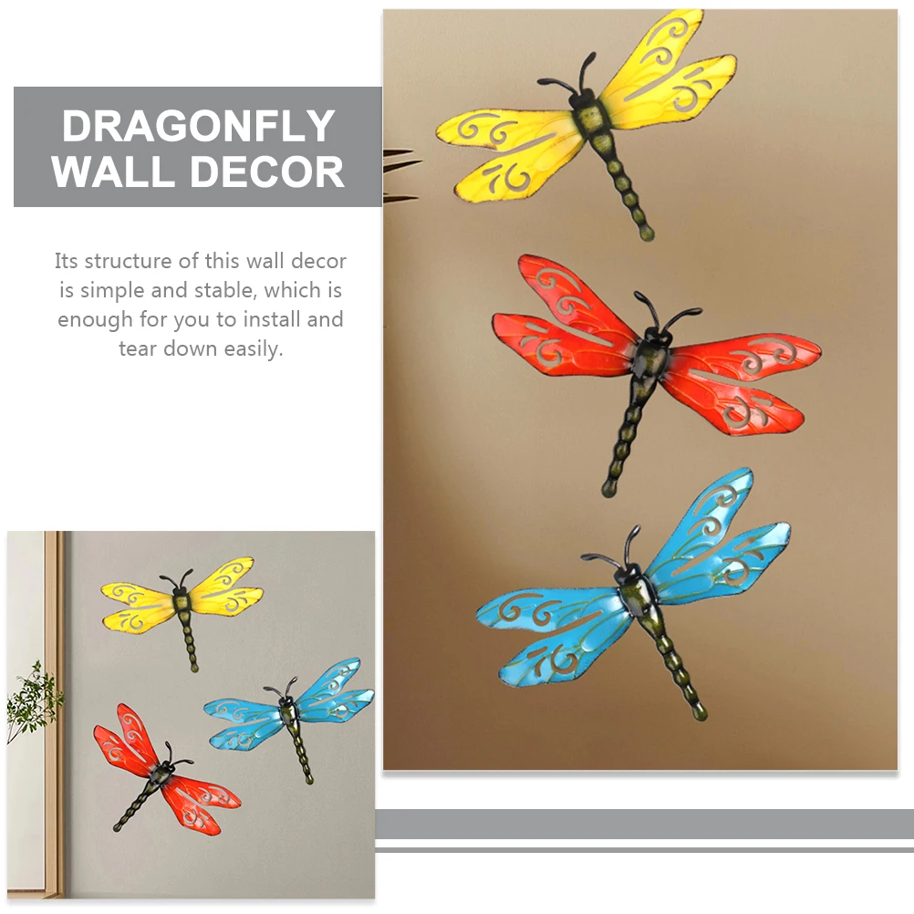 3 Pcs Iron Dragonfly Wall Decor Durable Simple Perfect for Garden Balcony Bathroom Art Craft Home Decors
3 Pcs Iron Dragonfly Wall Decor Durable Simple Perfect for Garden Balcony Bathroom Art Craft Home Decors