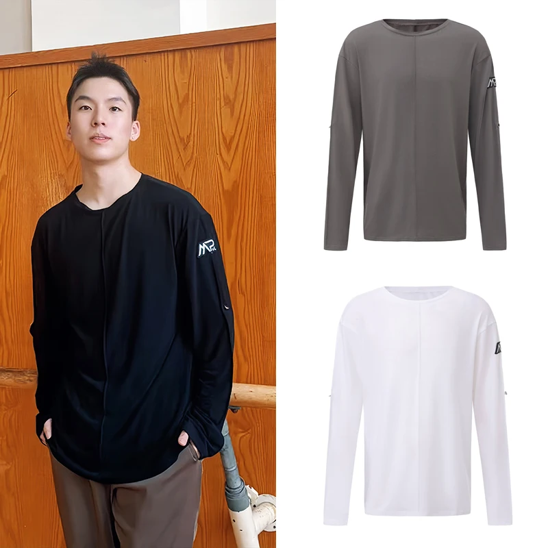 Men's Latin Dance Practice Tops Long Sleeves Round Neck T Shirt Black White Gray Rumba Salsa Tops Ballroom Dance Wear DNV27224
Men's Latin Dance Practice Tops Long Sleeves Round Neck T Shirt Black White Gray Rumba Salsa Tops Ballroom Dance Wear DNV27224