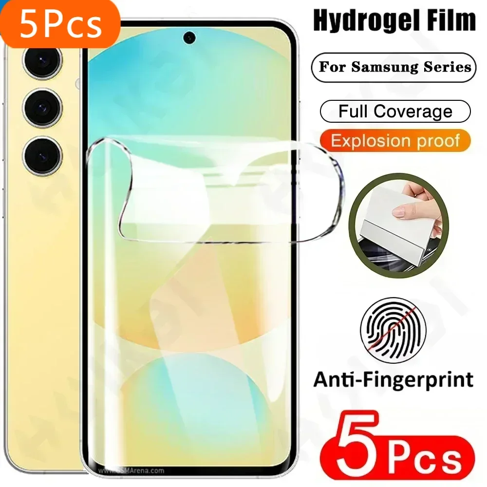 5 Pcs Hydrogel Film Screen Protector For Samsung Galaxy S25 S24 FE S23 S22 S21 Ultra A16 A55 A35 A15 4G 5G Screen Protector Film 
5 Pcs Hydrogel Film Screen Protector For Samsung Galaxy S25 S24 FE S23 S22 S21 Ultra A16 A55 A35 A15 4G 5G Screen Protector Film