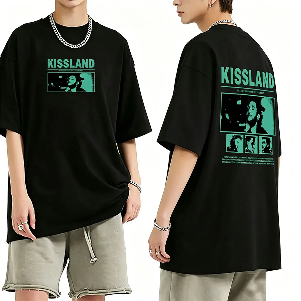 Rapper The Weeknd Kiss Land Album Graphic T-shirt Men Women Hip Hop Fashion Pop Music Streetwear Men's Casual Cotton Tshirt Tops
Rapper The Weeknd Kiss Land Album Graphic T-shirt Men Women Hip Hop Fashion Pop Music Streetwear Men's Casual Cotton Tshirt Tops