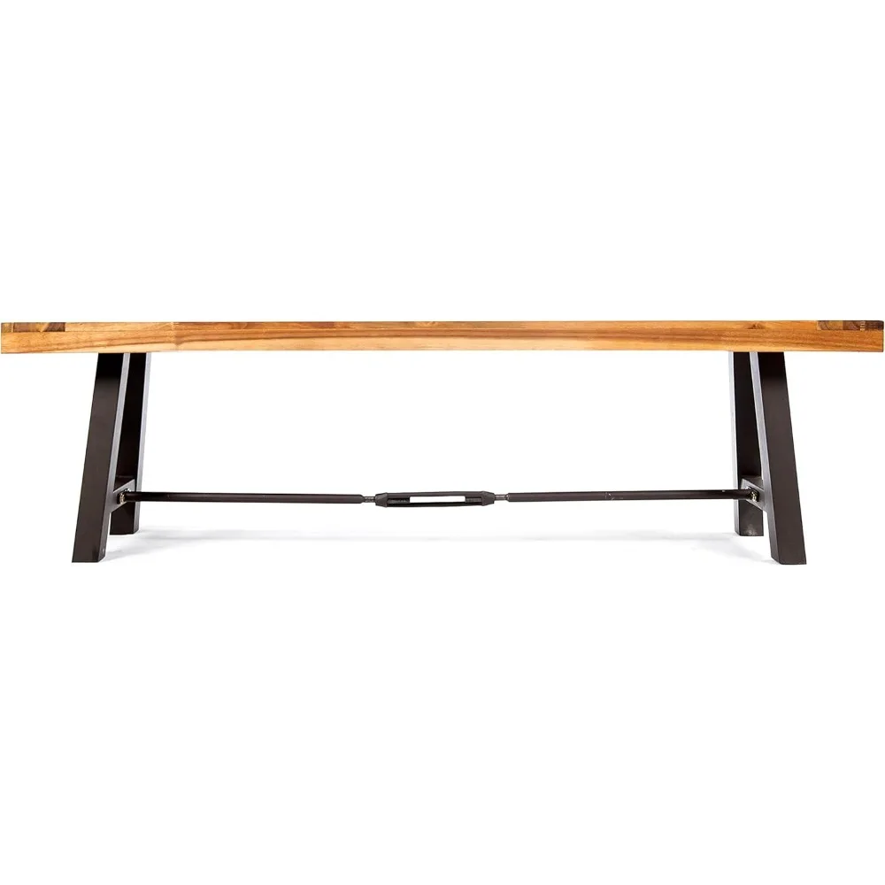 Catriona Outdoor Bench for a Stylish Patio, Durable Acacia Wood Top with Metal Frame, Charming Addition for Garden or Backyard
Catriona Outdoor Bench for a Stylish Patio, Durable Acacia Wood Top with Metal Frame, Charming Addition for Garden or Backyard