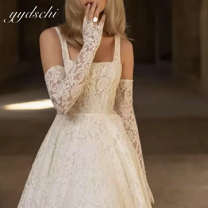 Customized Lace 2025 A-line Spaghetti Strap Bridal Gowns Sweep Train Wedding Dress vestidos de novia 웨딩드레스 שמלת כלה
Customized Lace 2025 A-line Spaghetti Strap Bridal Gowns Sweep Train Wedding Dress vestidos de novia 웨딩드레스 שמלת כלה