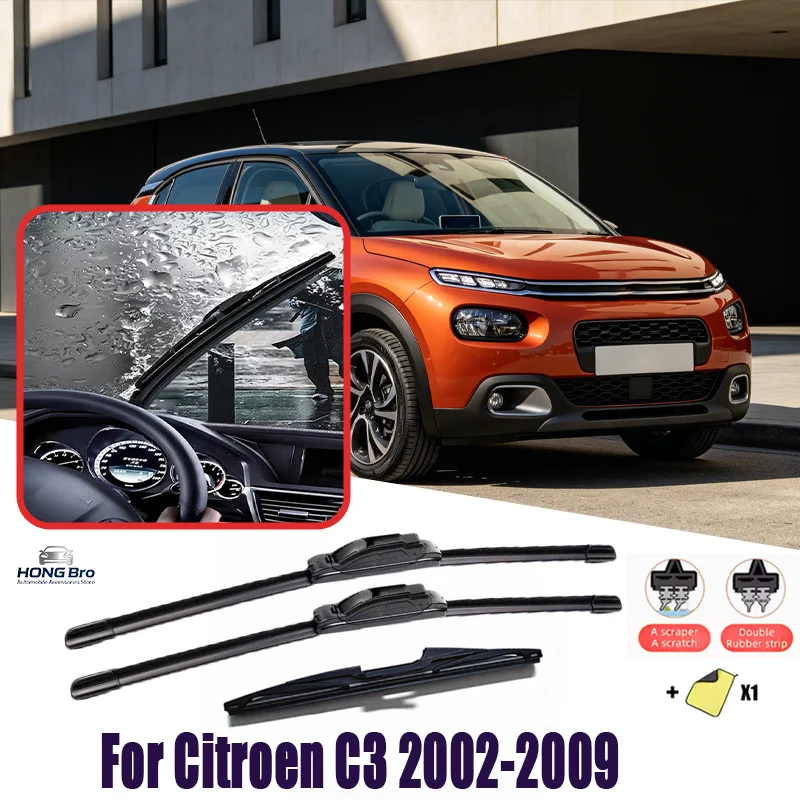 For Citroen C3 2002-2009 24"+18"+14" Silent Upgrade Windshield Windscreen Wipers windshield wiper blade
For Citroen C3 2002-2009 24"+18"+14" Silent Upgrade Windshield Windscreen Wipers windshield wiper blade