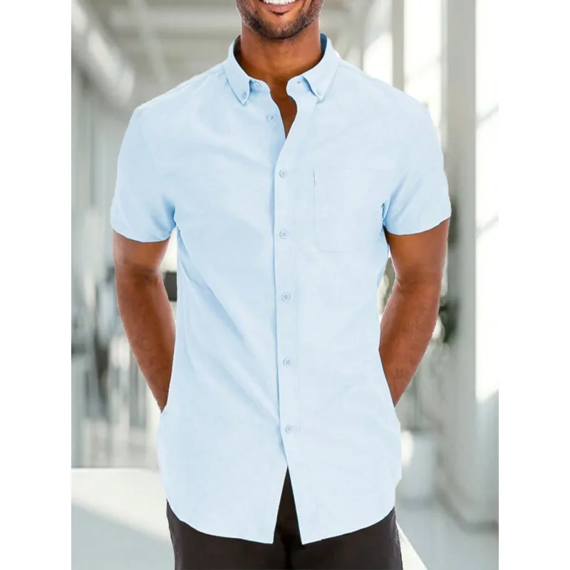 2026 QualityMen Solid Button Up Shirt Single Pocket Vacation Plain Husband Casual Clothes Fathers Day Business Office Work Top
2026 QualityMen Solid Button Up Shirt Single Pocket Vacation Plain Husband Casual Clothes Fathers Day Business Office Work Top