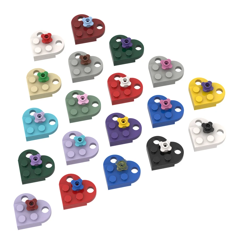 MOC 3176 Brick Heart Necklace/Key ring toys 2 x 2 Heart-shaped Multicolor Compatible Educational Toy Gift for Children 
MOC 3176 Brick Heart Necklace/Key ring toys 2 x 2 Heart-shaped Multicolor Compatible Educational Toy Gift for Children