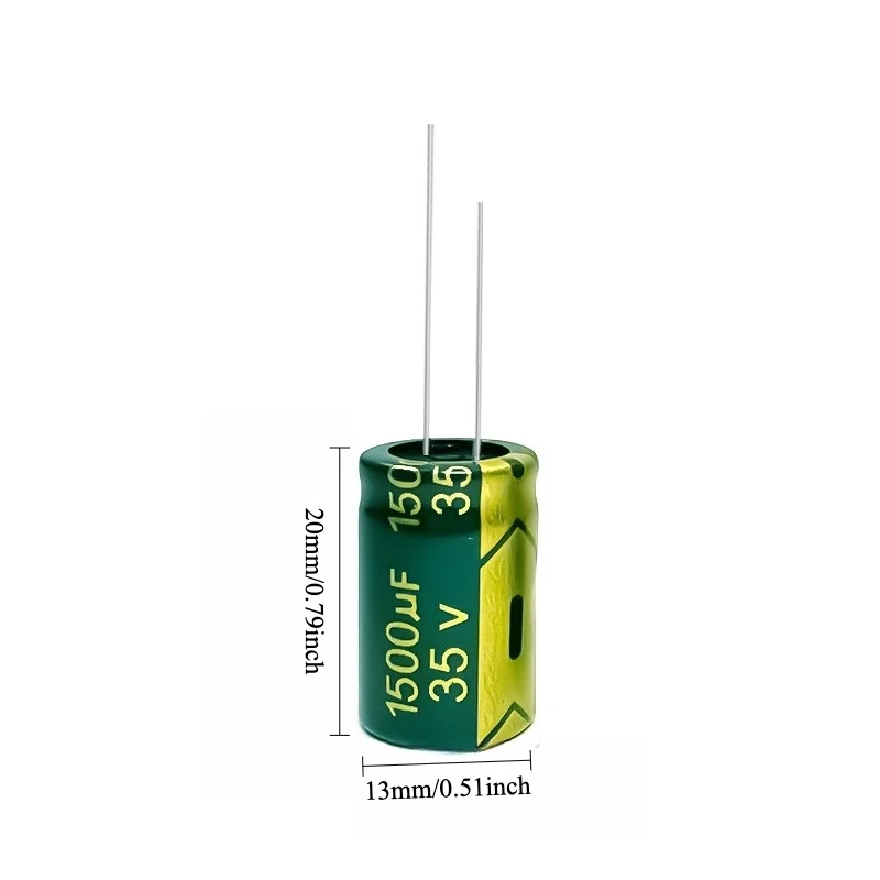 40pcs 35V 1500uF Electrolytic Capacitor High Frequency Low ESR Long Life Green Gold 10x25 13x20mm for Power Amplifier
40pcs 35V 1500uF Electrolytic Capacitor High Frequency Low ESR Long Life Green Gold 10x25 13x20mm for Power Amplifier