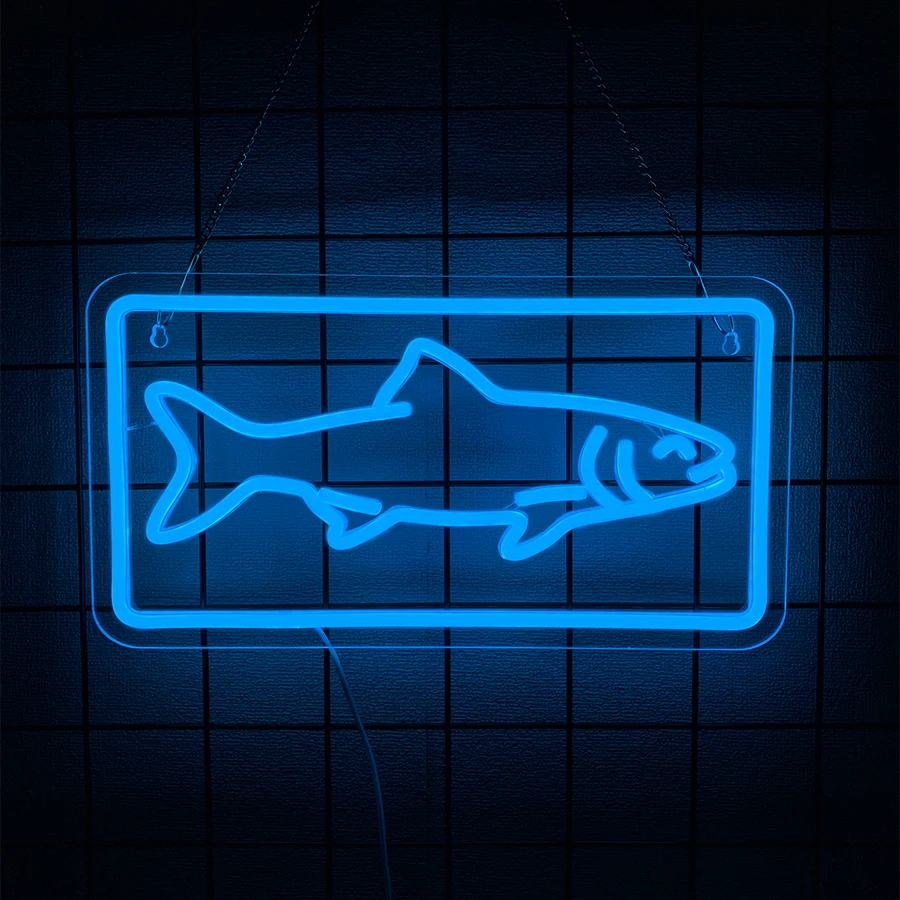 Fish Led Neon Sign, Suitable For Bedroom, Living Room, Bar, Game Room, Fishing Equipment Store, Club Art Decor, Easy To Hang.
Fish Led Neon Sign, Suitable For Bedroom, Living Room, Bar, Game Room, Fishing Equipment Store, Club Art Decor, Easy To Hang.