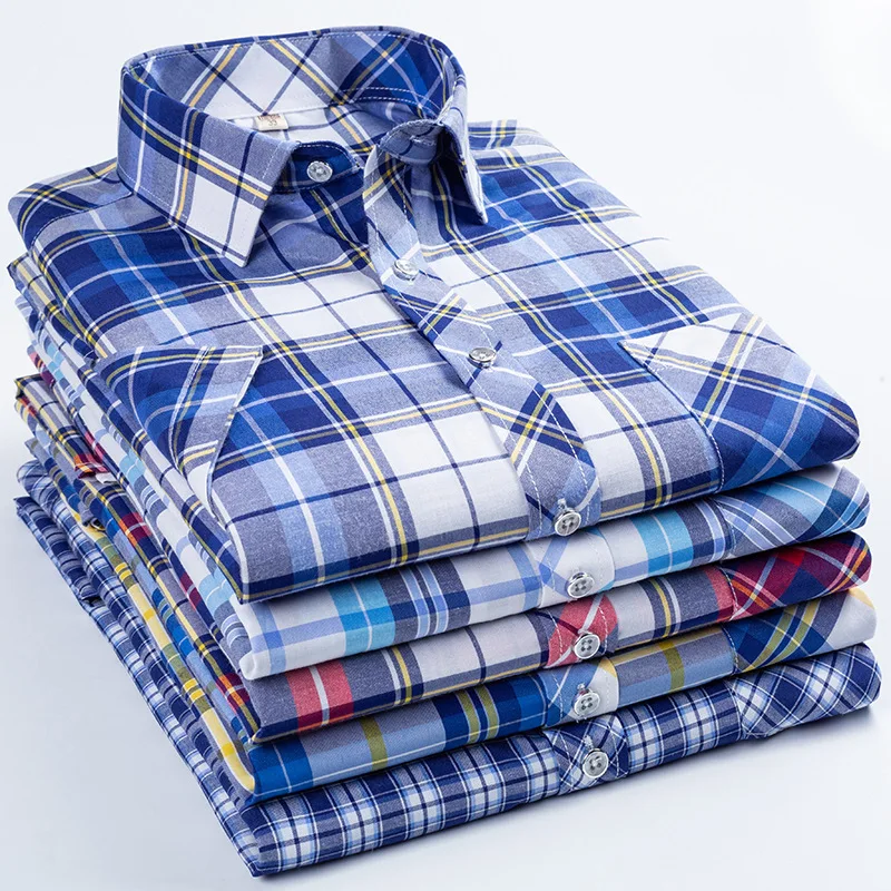 Plaid shirt men's short sleeve 2021 summer new men's casual shirt youth handsome inch shirt fashion hair generation
Plaid shirt men's short sleeve 2021 summer new men's casual shirt youth handsome inch shirt fashion hair generation