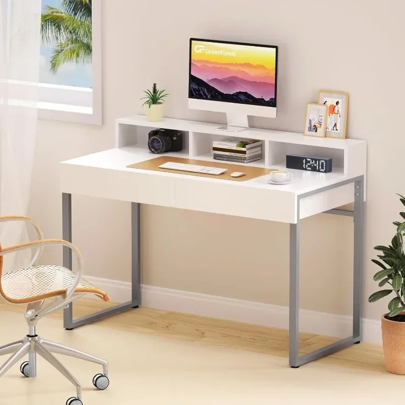 Туалетный столик GreenForest с 3 ящиками для хранения, маленький стол для спальни с металлическими ножками, современный компьютерный стол для дома и офиса
Туалетный столик GreenForest с 3 ящиками для хранения, маленький стол для спальни с металлическими ножками, современный компьютерный стол для дома и офиса