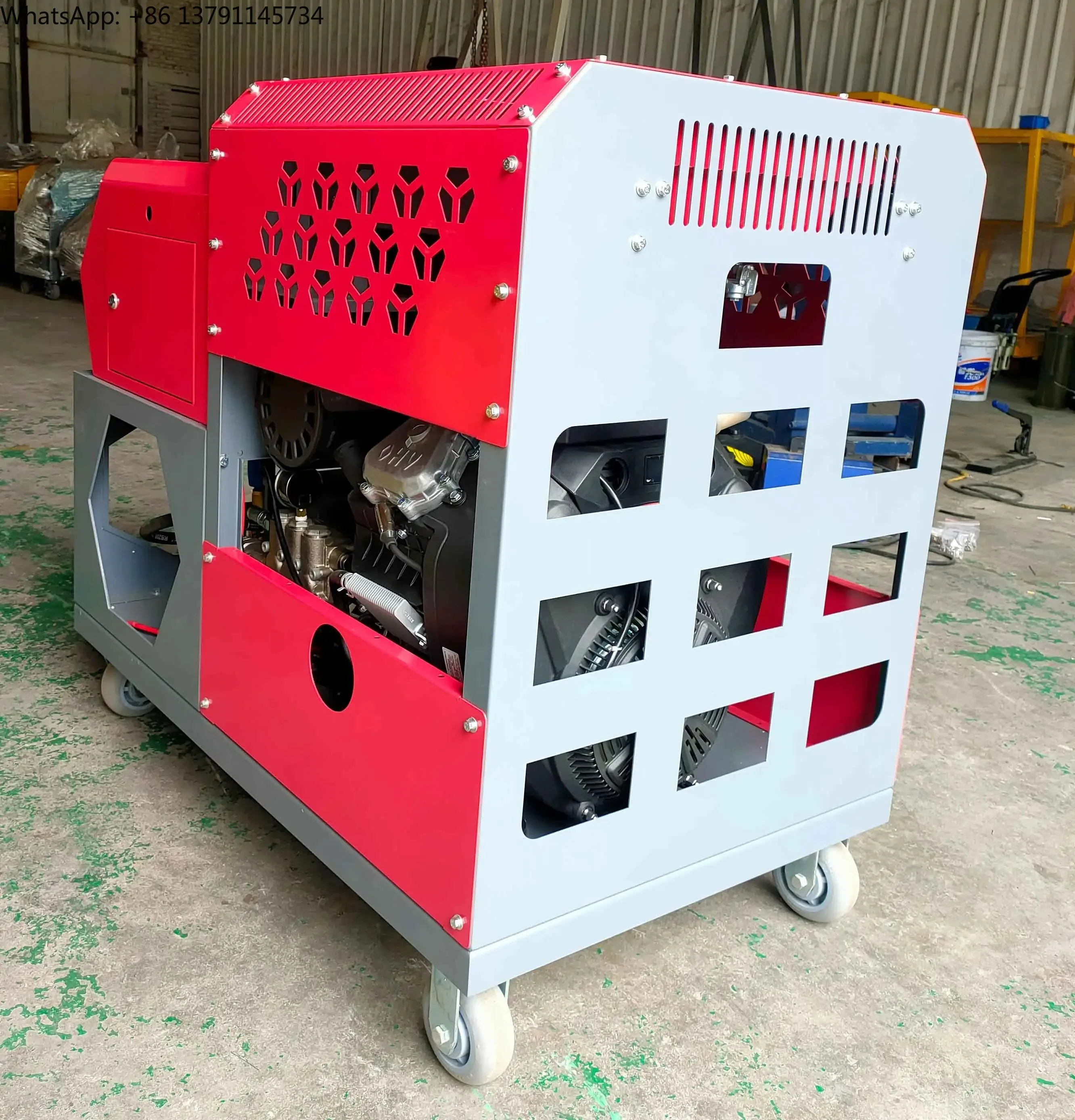 High Pressure Washer 37HP 85LPM Water Jetting Cleaner Dredge Sewer Cleaning Machine with Rotating Jetter Nozzles
High Pressure Washer 37HP 85LPM Water Jetting Cleaner Dredge Sewer Cleaning Machine with Rotating Jetter Nozzles