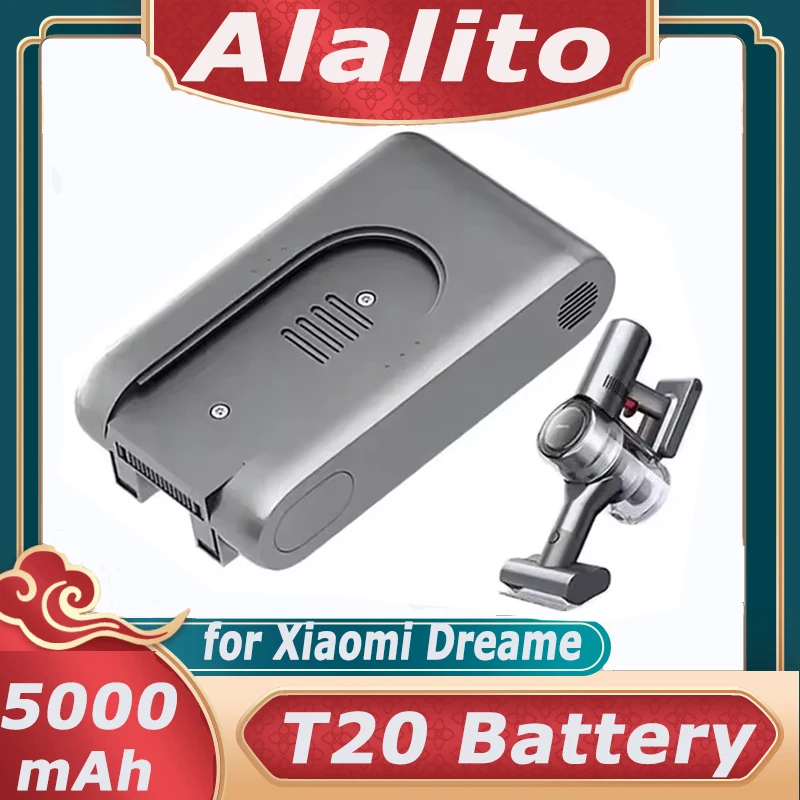Replacement 25.2V 5000mAh Battery for Xiaomi Dreame T20 Cordless Vacuum Cleaner - Rechargeable Li-ion, High Capacity
Replacement 25.2V 5000mAh Battery for Xiaomi Dreame T20 Cordless Vacuum Cleaner - Rechargeable Li-ion, High Capacity