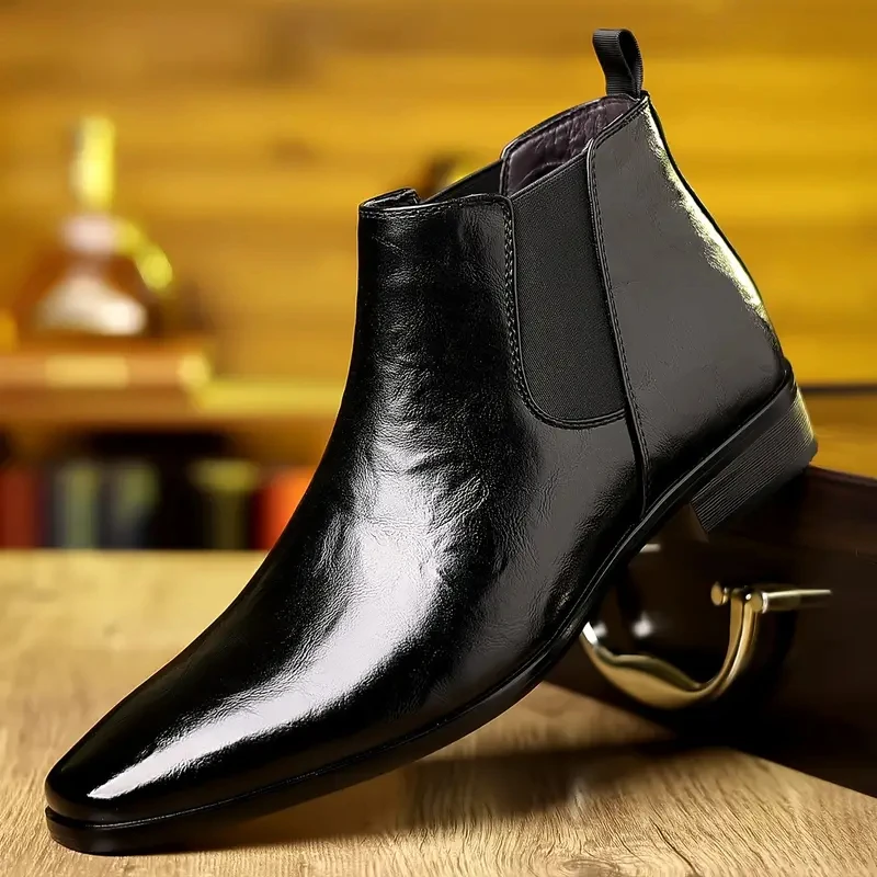 New Men's Boots Classics Chelsea Boots Luxury High Top Leather Boot Fashion Casual Ankle Boots Men Dress Boot Botas Para Hombre
New Men's Boots Classics Chelsea Boots Luxury High Top Leather Boot Fashion Casual Ankle Boots Men Dress Boot Botas Para Hombre