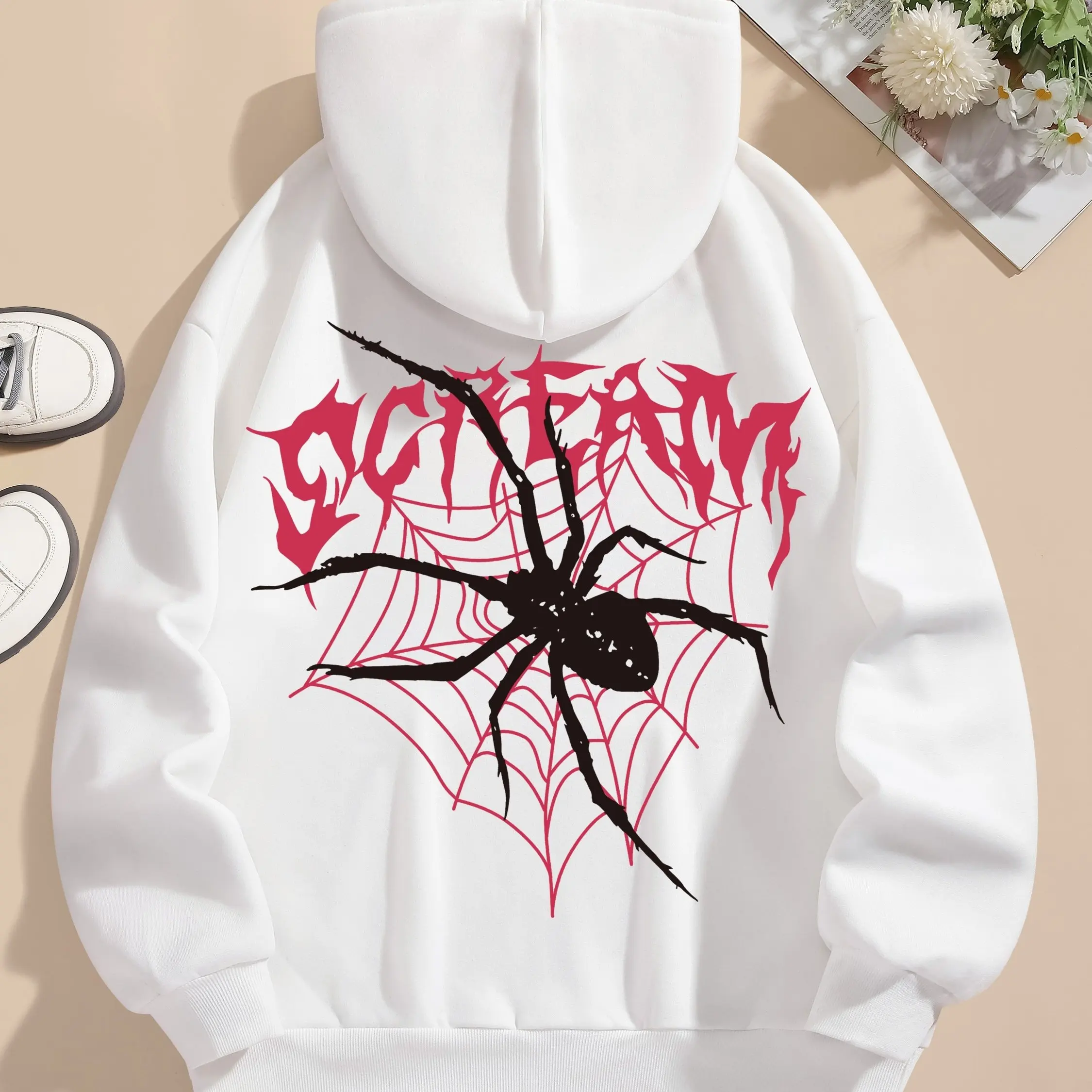 2024 Autumn Winter Hot Sale Spider Printed Hoodie Casual Pocket Long Sleeve Drawstring Cotton Hoodie Sweatshirt Women Wear
2024 Autumn Winter Hot Sale Spider Printed Hoodie Casual Pocket Long Sleeve Drawstring Cotton Hoodie Sweatshirt Women Wear