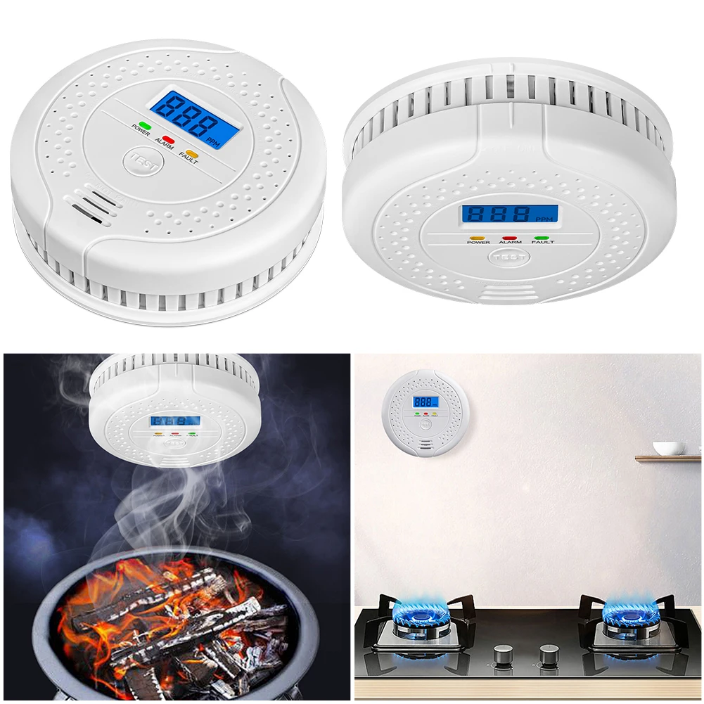 Digital Carbon Monoxide Detector Audible and Visual Alarm Battery Powered Warning Alarm Sensor Portable CO Detector Home Use
Digital Carbon Monoxide Detector Audible and Visual Alarm Battery Powered Warning Alarm Sensor Portable CO Detector Home Use