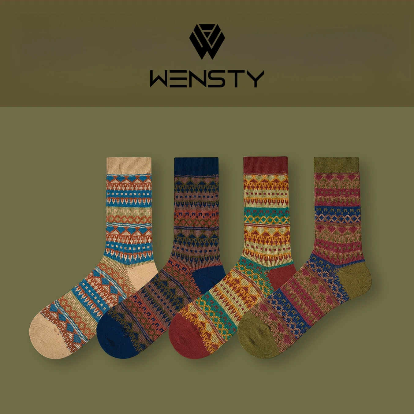 Miosam top quality fashion women autumn warm socks ethnic style retro knitted breathable comfort casual crew socks
Miosam top quality fashion women autumn warm socks ethnic style retro knitted breathable comfort casual crew socks