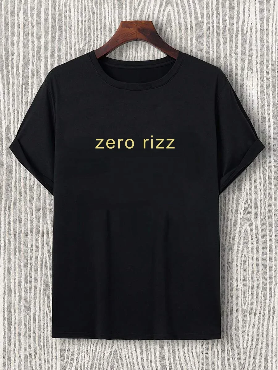 2025 Summer Creative Pattern Zero rizz graphic men's printed short sleeve T-shirt Breathable top T-shirt
2025 Summer Creative Pattern Zero rizz graphic men's printed short sleeve T-shirt Breathable top T-shirt