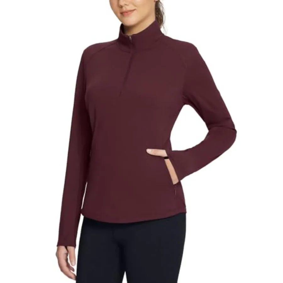 Women's Fleece Pullover Jacket Water Resistant Half Zip Thermal Golf Shirts Cold Weather Running Gear Winter
Women's Fleece Pullover Jacket Water Resistant Half Zip Thermal Golf Shirts Cold Weather Running Gear Winter