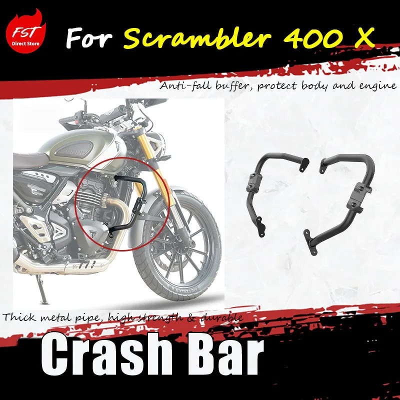 For Scrambler 400 X special modification accessories guard bar bumper competition bar non-destructive installation
For Scrambler 400 X special modification accessories guard bar bumper competition bar non-destructive installation