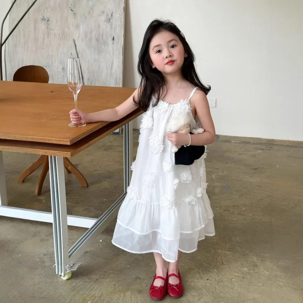 Girls Skirt 2025 Summer New Childrens Clothes Korean Style Girl Baby Three-dimensional Flower Dress Casual Simple Daily
Girls Skirt 2025 Summer New Childrens Clothes Korean Style Girl Baby Three-dimensional Flower Dress Casual Simple Daily