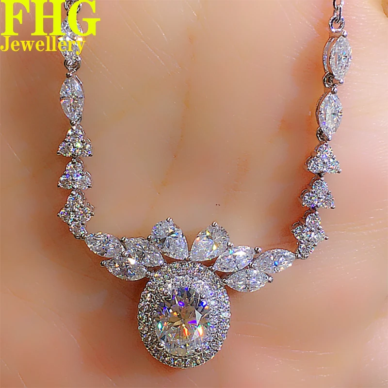 3 Carat Solid 18K White Gold Necklace DVVS1 Moissanite Diamonds Round Wedding Party Engagement birthday gift Neckla
3 Carat Solid 18K White Gold Necklace DVVS1 Moissanite Diamonds Round Wedding Party Engagement birthday gift Neckla