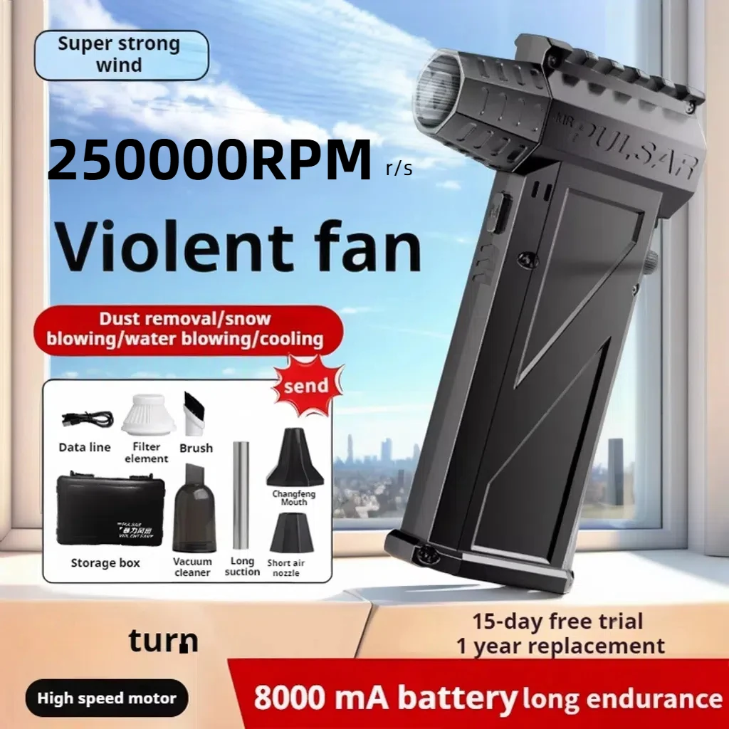 Blower X3pro Winter Snow Removal 250000RPM Powerful Blower Vacuum Cleaner Type-C Charging Strong Wind 53m/s Brushless ViolentFan
Blower X3pro Winter Snow Removal 250000RPM Powerful Blower Vacuum Cleaner Type-C Charging Strong Wind 53m/s Brushless ViolentFan