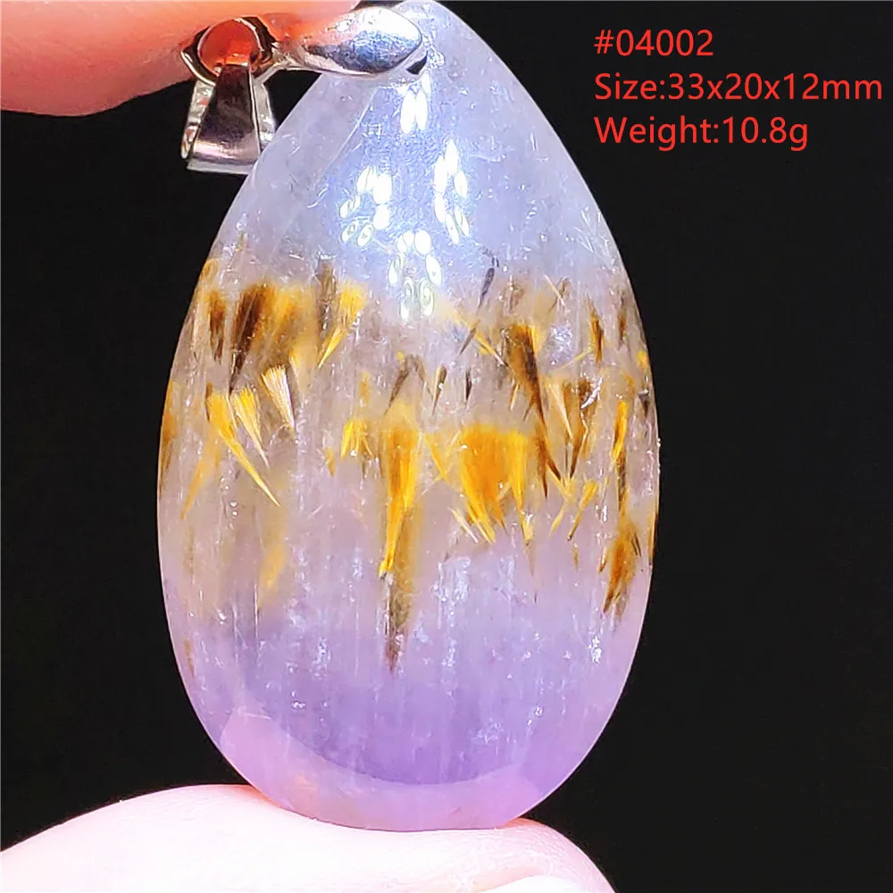 Natural Purple Cacoxenite Rutilated Auralite 23 Pendant Necklace Gemstone From Canada Water Drop Jewelry AAAAAA
Natural Purple Cacoxenite Rutilated Auralite 23 Pendant Necklace Gemstone From Canada Water Drop Jewelry AAAAAA