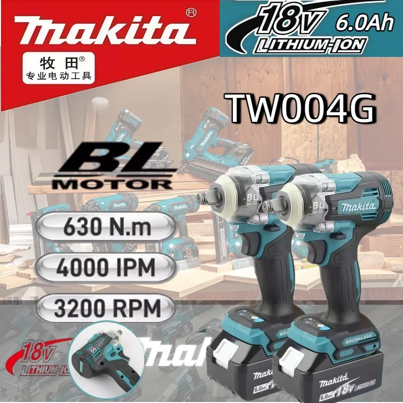 Бесщеточная отвертка Makita TW004G 630Нм, аккумуляторная электрическая отвертка, перезаряжаемая, для аккумуляторов 18В/20В, дрель-шуруповерт
Бесщеточная отвертка Makita TW004G 630Нм, аккумуляторная электрическая отвертка, перезаряжаемая, для аккумуляторов 18В/20В, дрель-шуруповерт