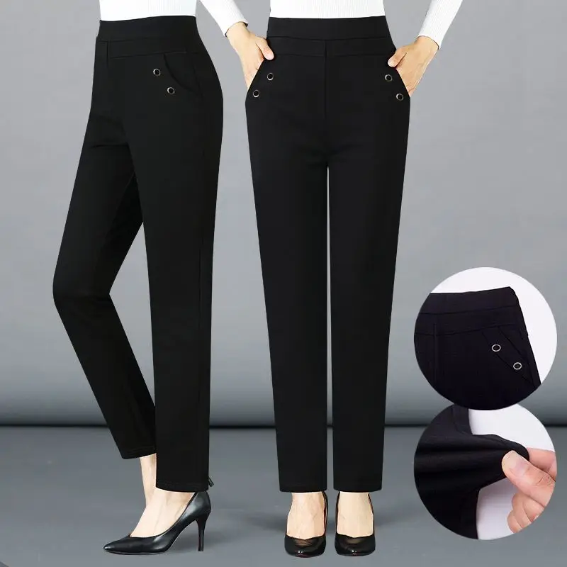 Straight Pants for Women High Waist Causal Loose Pants Female 2024 Korean Fashion Elegant Solid Office Lady Trousers T57
Straight Pants for Women High Waist Causal Loose Pants Female 2024 Korean Fashion Elegant Solid Office Lady Trousers T57