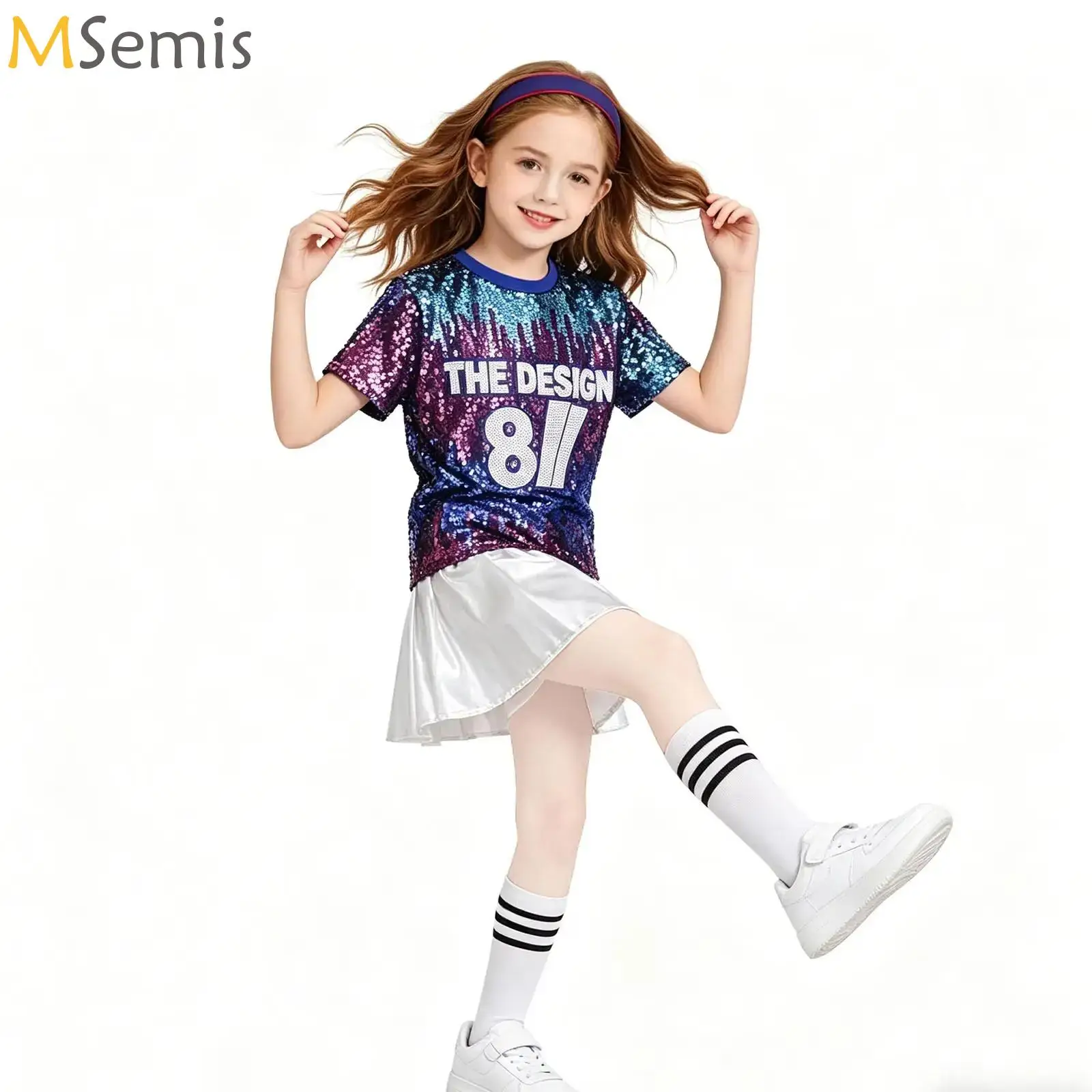 Children's Street Dance Trend Costume Suit Drum Hip Hop Performance Clothes Set Jazz Dance Top with Skirts Dancewear Cheer Suit
Children's Street Dance Trend Costume Suit Drum Hip Hop Performance Clothes Set Jazz Dance Top with Skirts Dancewear Cheer Suit
