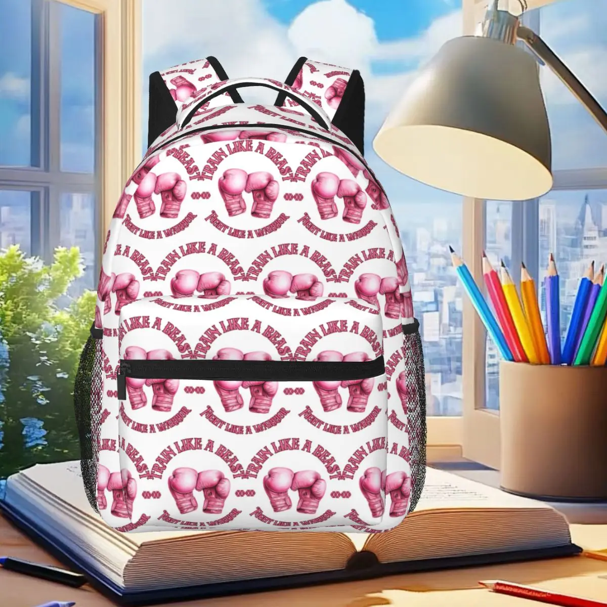 Train Like A Beast Fight Like A Warrior Boxing Gloves Backpack Student Boys Girls BookBag Kids School Bag Computer Shoulder Bags
Train Like A Beast Fight Like A Warrior Boxing Gloves Backpack Student Boys Girls BookBag Kids School Bag Computer Shoulder Bags