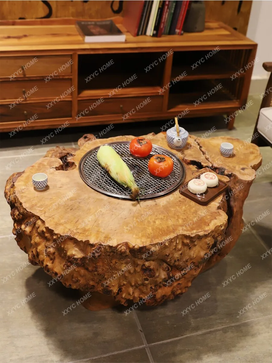 All solid wood enclosed stove tea table tea table carbon stove original ecological dining table
All solid wood enclosed stove tea table tea table carbon stove original ecological dining table